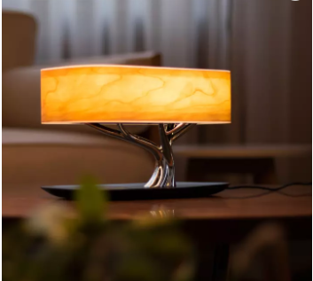 Tree Table Lamp with Wireless Charger and Bluetooth Speaker