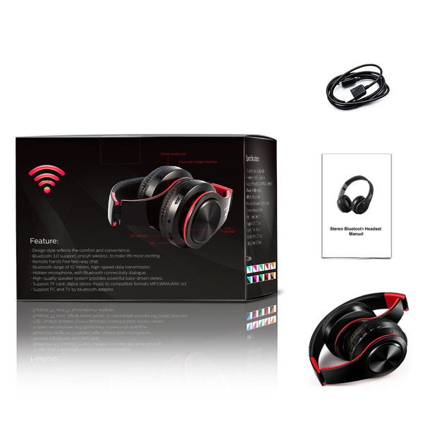 Wireless Bluetooth headphone stereo headset