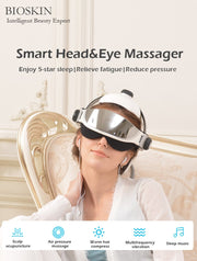 Smart Head Eye Massager 2 in 1 Heating Air Pressure Vibration Therapy